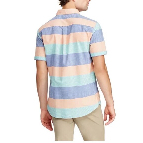 Chaps Men's Stripe Short Sleeve Shirt(Size XL) - Picture 2 of 6